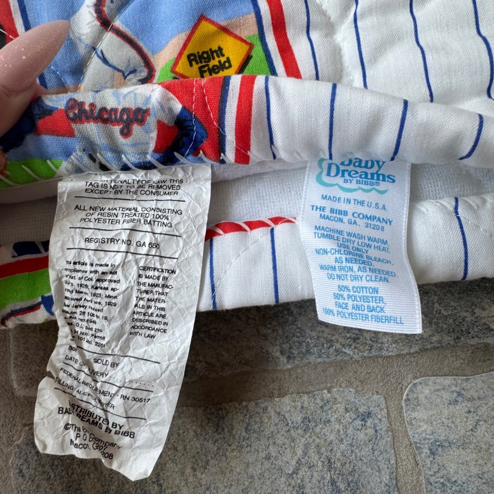 Vintage 1989 MLB Baseball Cards Toddler Bed Set w/ Montreal Expos Pristine RARE - Picture 5 of 5